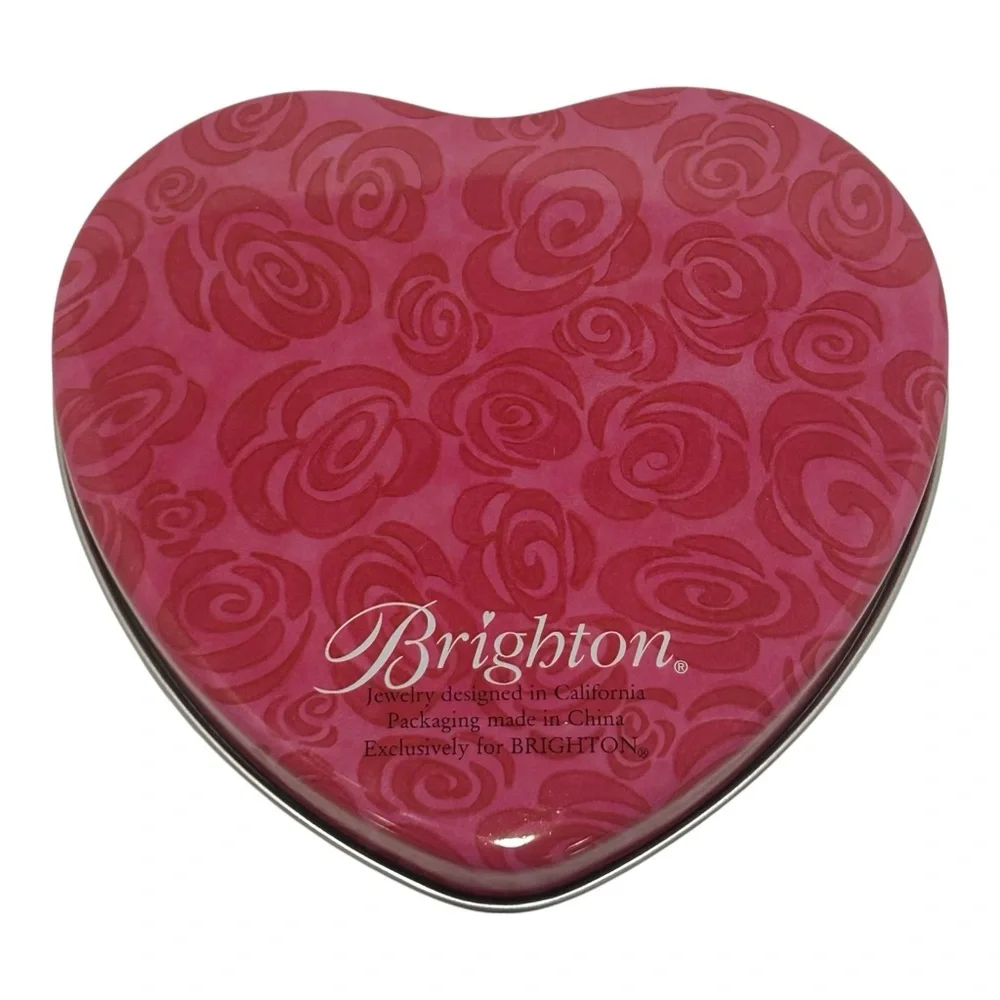 AUTHENTIC BRIGHTON COLLECTIBLES Necklace Pendant Charm GO RED FOR WOMEN With Tin - Picture 10 of 12